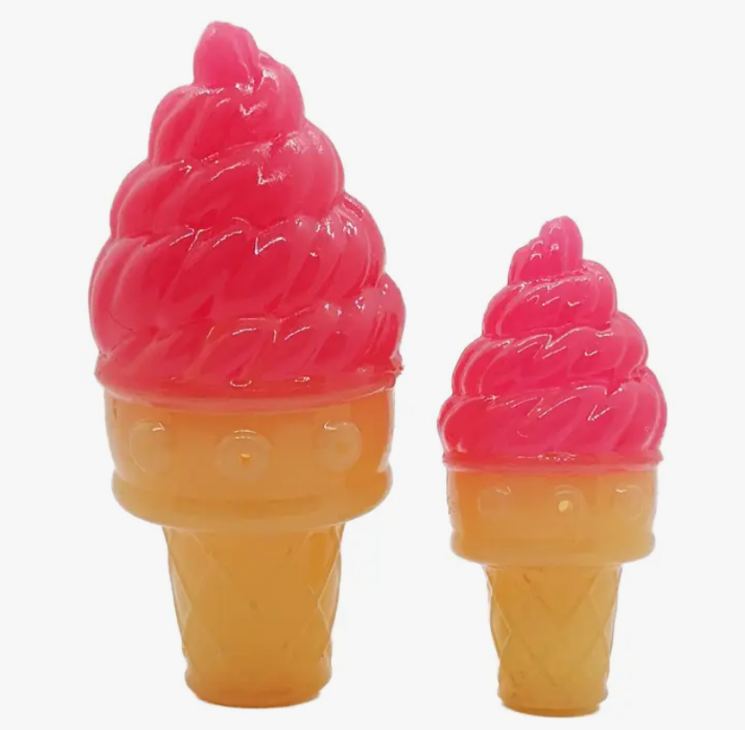 Recyclable Freezable Ice Cream Cone Dog Chew Toy